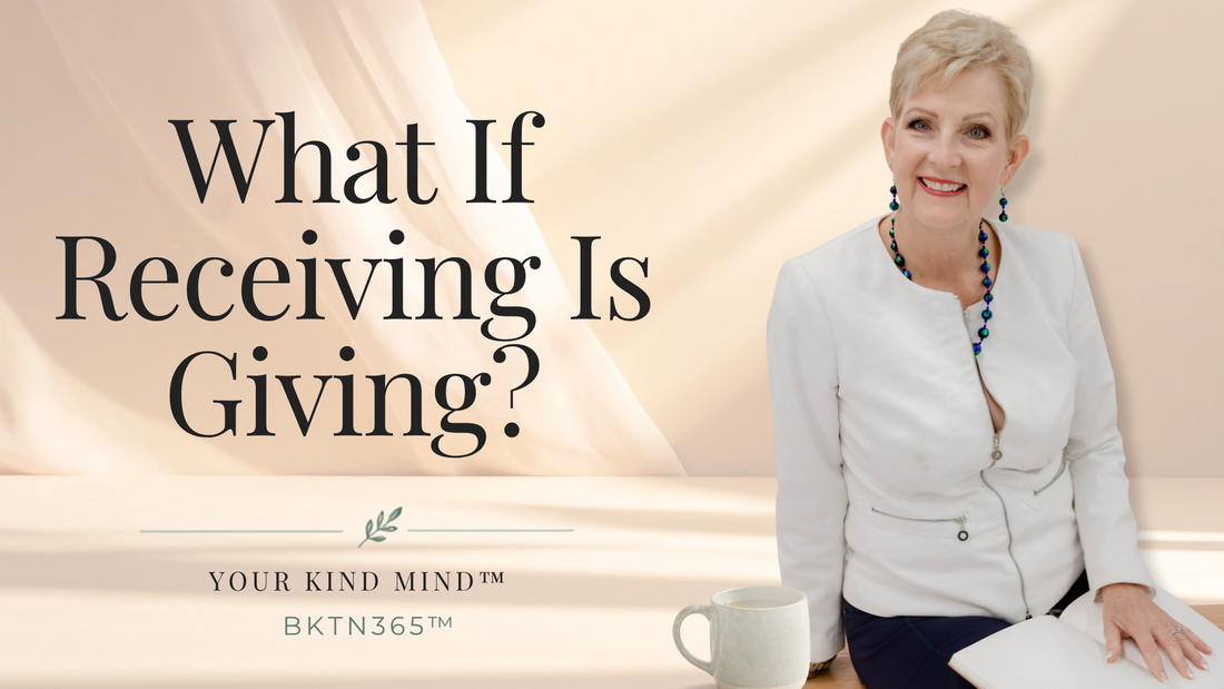 Jerilyn Brown reflects on learning to graciously receive compliments, support, and kindness instead of brushing them aside.
